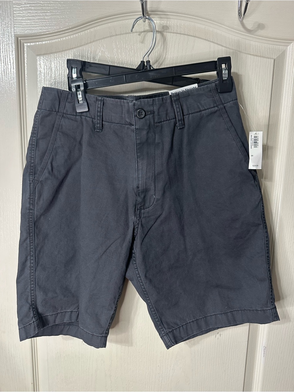 Old Navy Men's Flat-Front Chino Shorts - Charcoal
